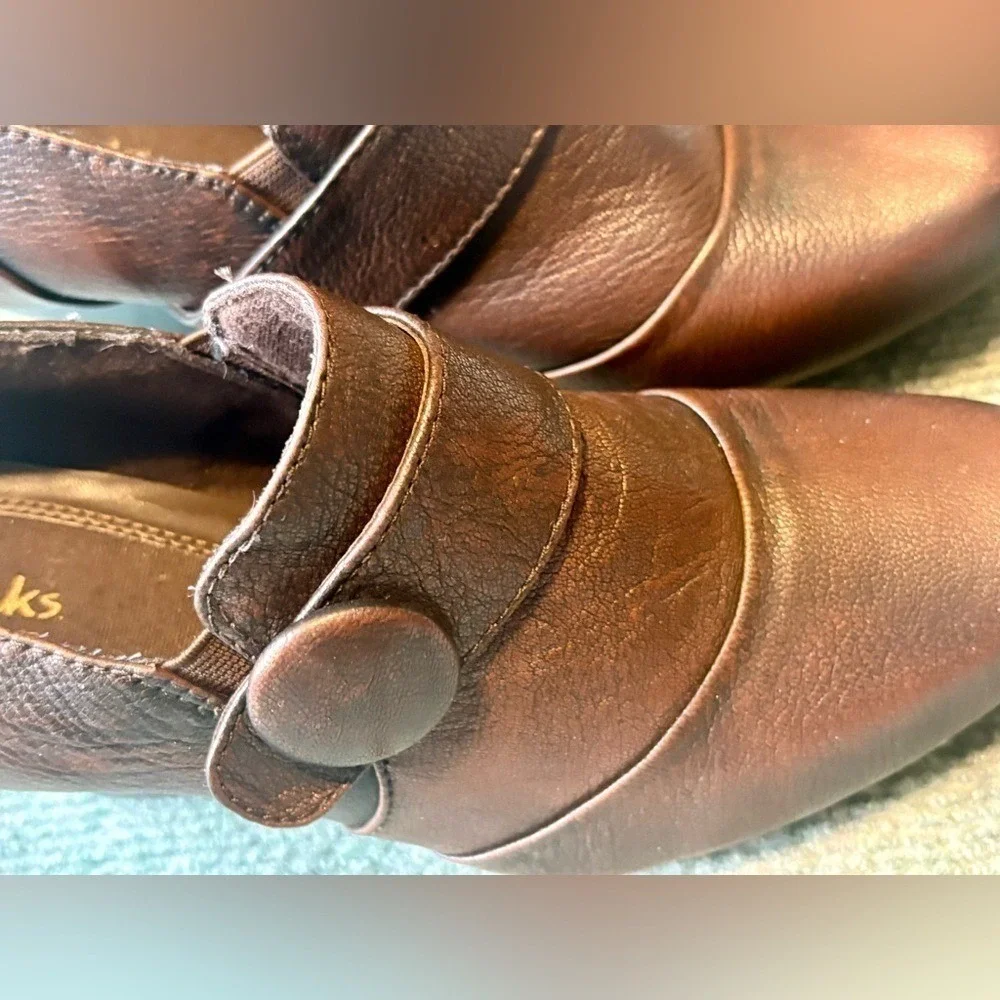 Clarks Brown Bendables Ruby Glam Ankle Booties